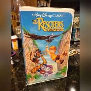 The Rescuers Down Under Black Diamond Collectible VHS 📼